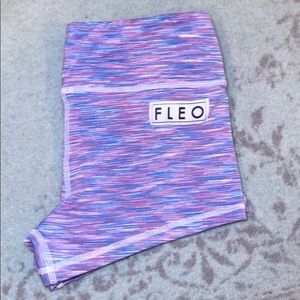 Very Rare! Pink/Blue Heathered OG Fleo Shorts